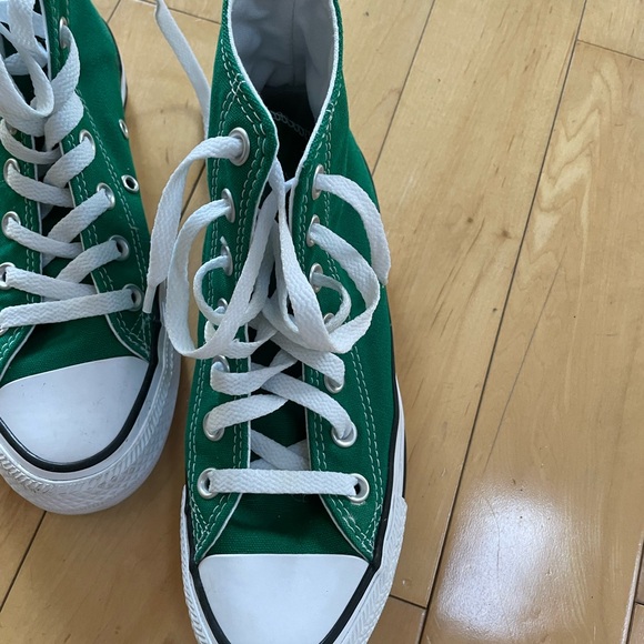 Converse All Stars Classic Green High-Top Sneakers - Picture 2 of 8
